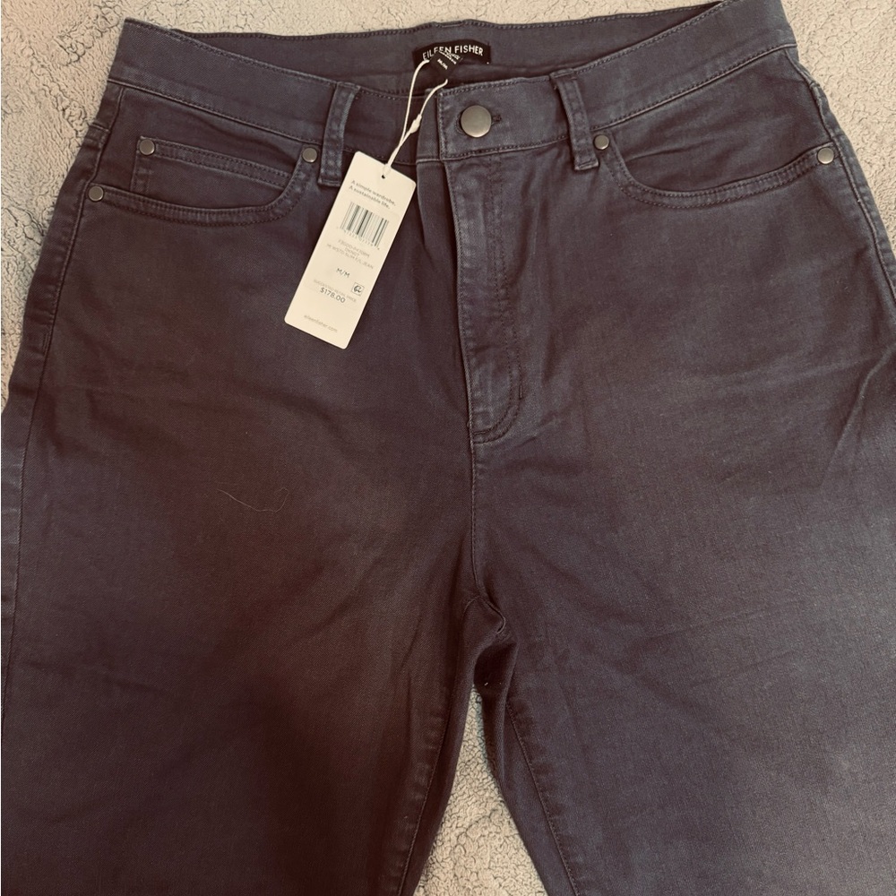 Eileen Fisher Dark Gray High Rise Jeans